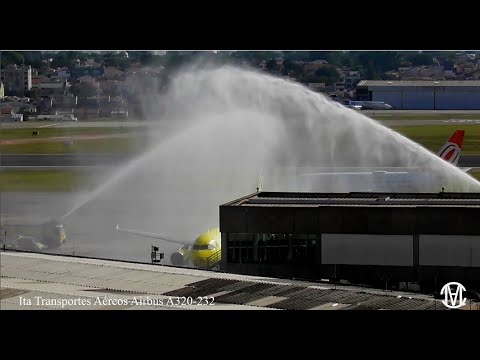 PRIMEIRO POUSO E BATISMO COM DECOLAGEM VOO DE INAUGURAÇÃO AEROPORTO DE CONGONHAS 16.11.2021