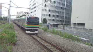 【宇都宮～小田原間各駅停車】東海道線普通小田原行きE231系近郊型K-36編成10両+E233系3000番台U224編成5両　川崎駅到着