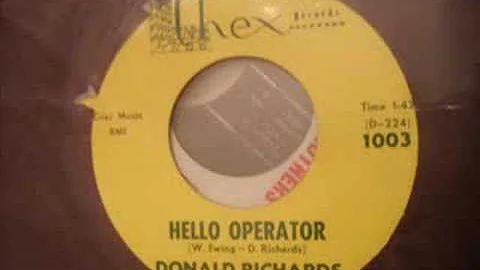 Donald Richards and The Volumes - Hello Operator