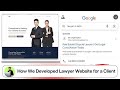 Lawyer Website Design | How We Designed a Lawyer Portfolio Website | Lawyer Website Kaise Banaye
