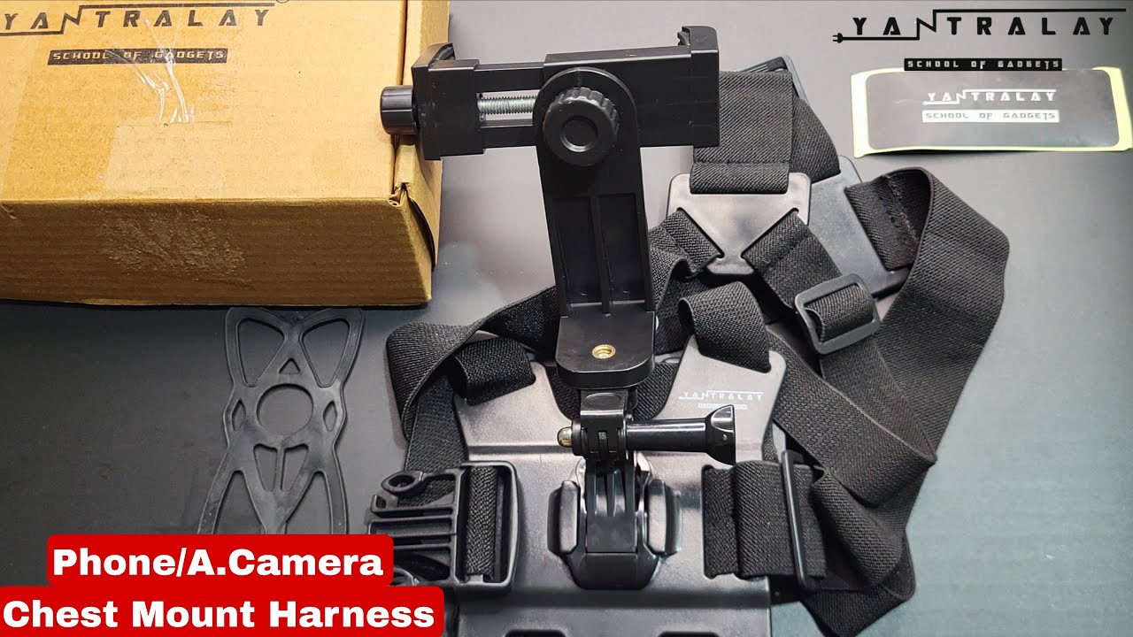 Yantralay Phone Chest Mount Strap Harness | Action Camera Chest Mount Strap | E Rank Accessories