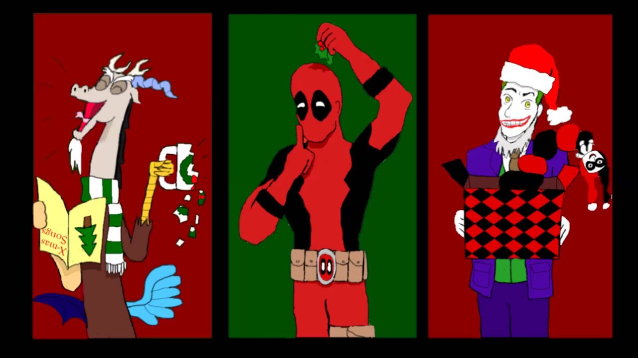Jingle Bells Discord Vs Deadpool Vs Joker (Voice / Singing Impressions