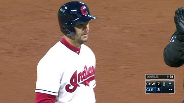 CWS@CLE: Chisenhall rips an RBI double to right field