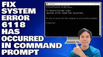 Fix System Error 6118 Has Occurred in Command Prompt in Windows