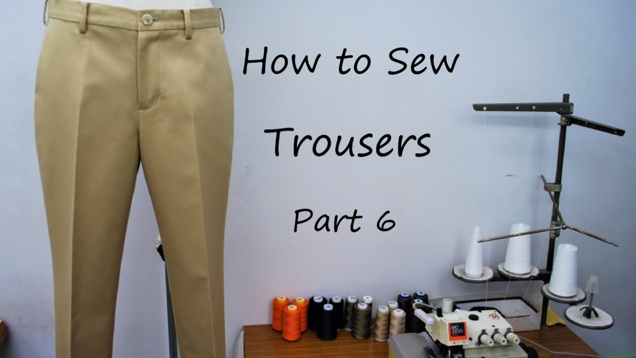 Как сшить брюки - часть 6
