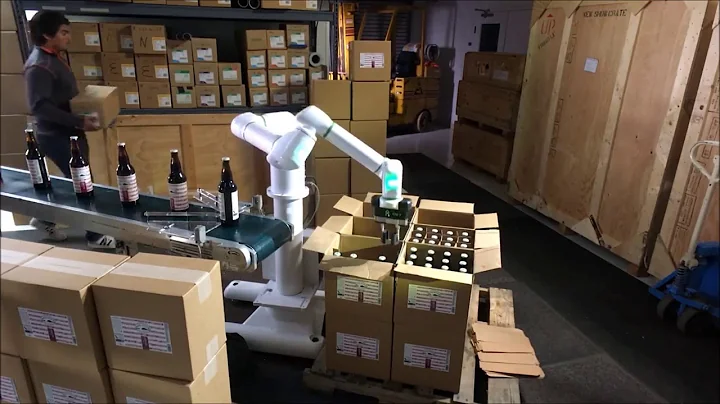 Watch the OB7 Collaborative Robot Pack Bottles into Boxes!