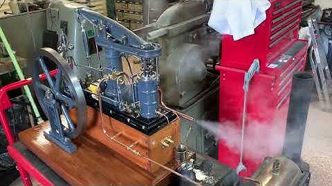 Stuart Major running on steam from a Stuart 504 boiler..... for a minute.