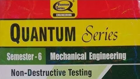 Non Destructive Testing(AKTU)| All 5 units | Most important questions| Quauntum| #ndt #youtubeindia