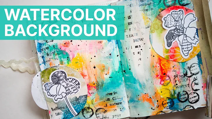 Art Journal Page with easy Watercolor Background