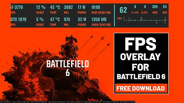 Rivatuner Custom Fps Overlay For Battlefield 6 - RTSS Custom FPS OSD - How to Show fps in game