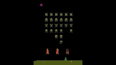 Atari Space Invaders Linear Q Network with No Experience Replay Video 1/3