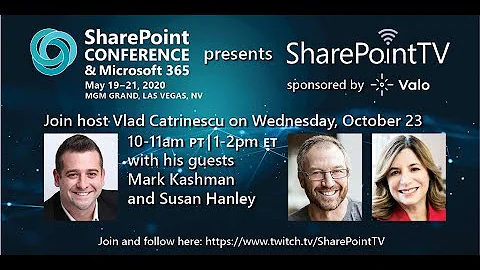 SharePointTV Episode 1 - Guests Susan Hanley & Mar...