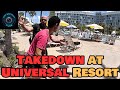 Police Takedown: Man Resists Arrest After Refusing to Leave Universal Resort (Full Police Bodycam)