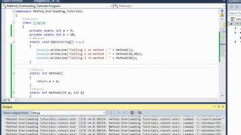 Method Overloading in C#
