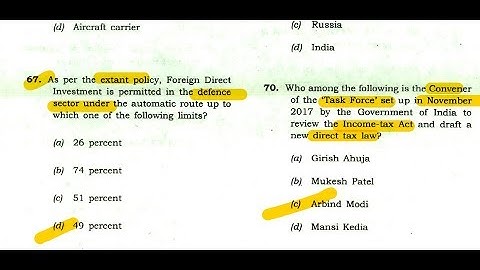 CDS II 2018 (GK Paper) Answer Key With brief Analysis