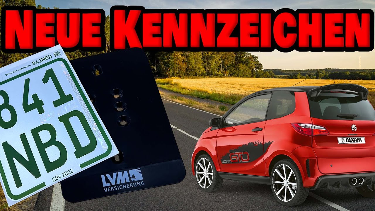 Ganz neue Versicherungskennzeichen, jetzt zum kleben