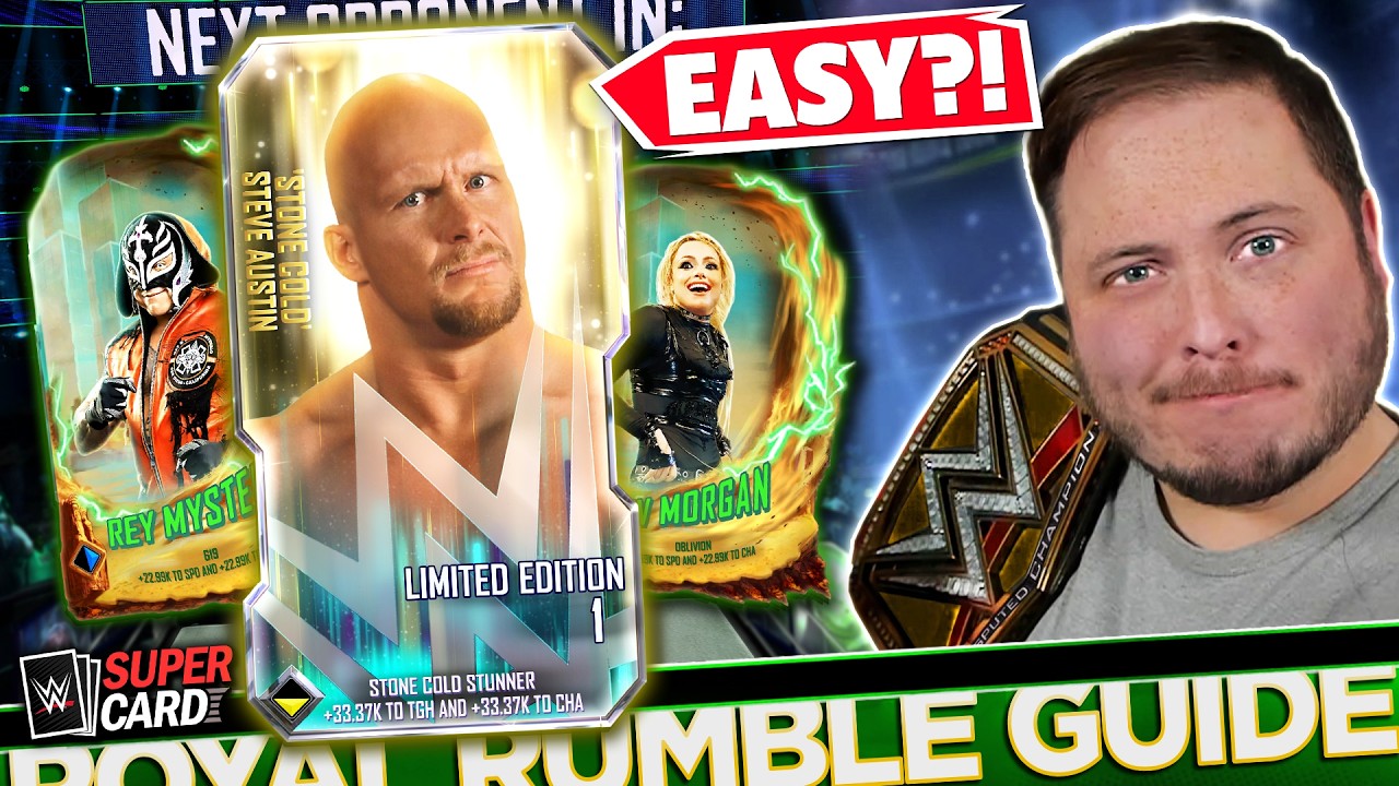 How to Complete ROYAL RUMBLE EVENT in WWE SuperCard... EASY?!
