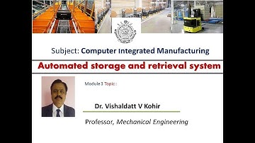 ASRS| Automatic Storage and Retrieval System| #VTU #CIM #storage #automation