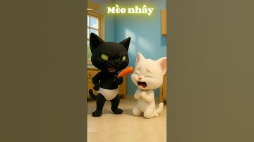 Mèo con làm diễn viên siêu đỉnh lừa mèo đen ăn xúc xích  #shorts #cat #ai #meow #meo