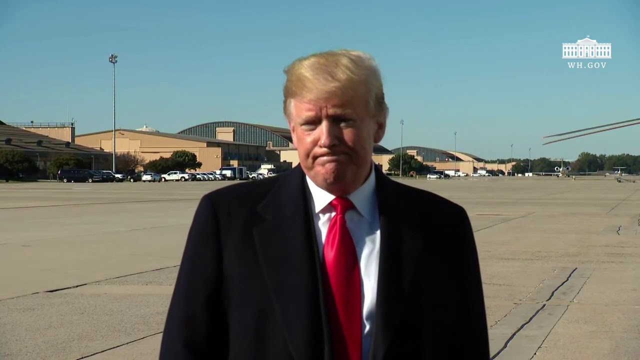 white house has fallen President Trump Delivers a Statement Upon Departure