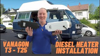 Chinese Diesel Heater Install In my Volkswagen Westfalia Vanagon T3/25 (how to diy)