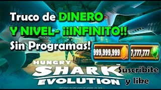 Hungry shark evolution truco de dinero y nivel(no hack) FUNCIONAA