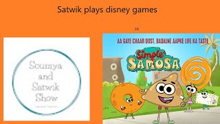 Satwik plays Disney games ( Simple Samosa) screenshot 3