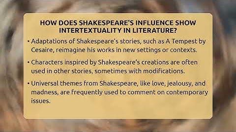 How Does Shakespeare