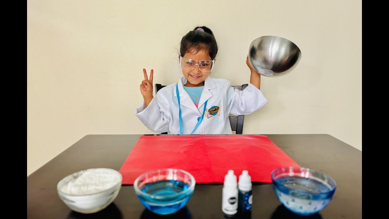 Science Experiment - SLIME - with Corn Starch and Dish Soap