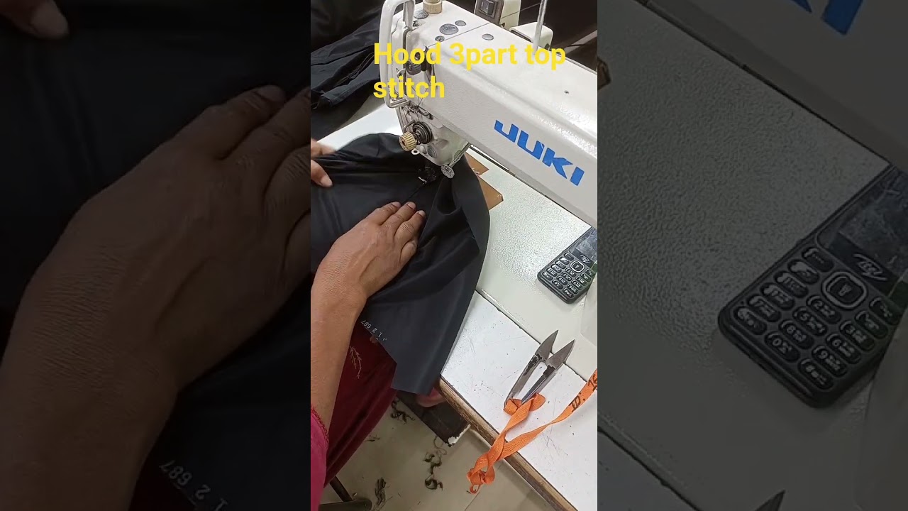 how to hood 3part top stitch