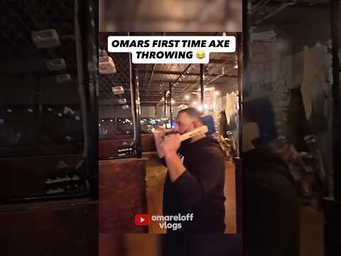 OMARS FIRST TIME AXE THROWING