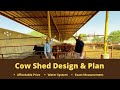 Cow Shed Design And Plan for 10 to 100 Cows