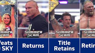 WWE SummerSlam 2026 Night 1 Results | All Winners & Results