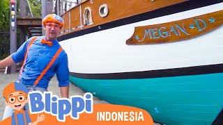 Wisata Alam & Perahu di Museum Anak | Blippi Bahasa Indonesia - video anak-anak | Petualangan Blippi