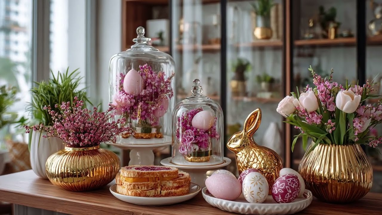 Гламурные и элегантные идеи для весеннего оформления дома | Роскошные тренды пасхального декора 2...