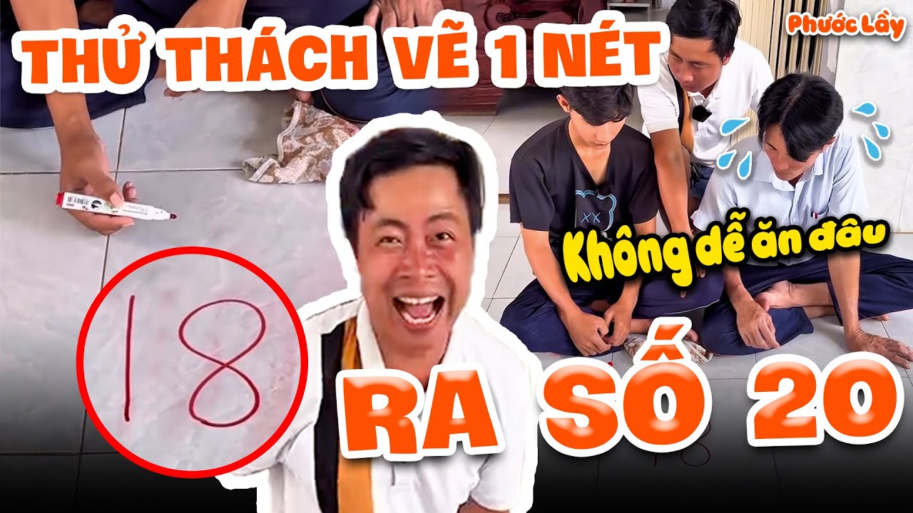 Thử Thách Viết Số 20 Chỉ Bằng 1 Nét Bút? Cách Giải Cực TROLL | Phước Lầy