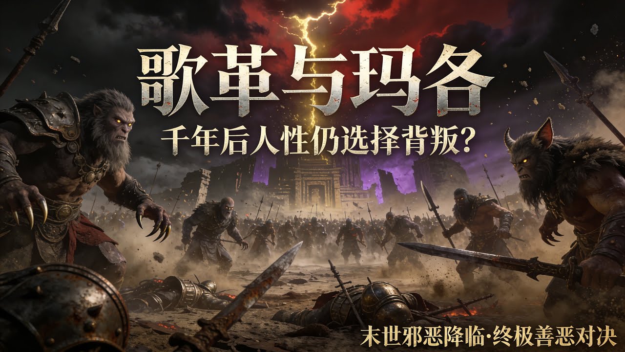 歌革與瑪各：千年後人性仍選擇背叛？聖經揭示的絕望真相！【以西結書vs啟示錄末世對決】#歌革與瑪各 #以西結書 #啟示錄 #末世預言 #千禧年 #聖經預言 #屬靈爭戰 #末日審判 #舊約預言 #新約啟示