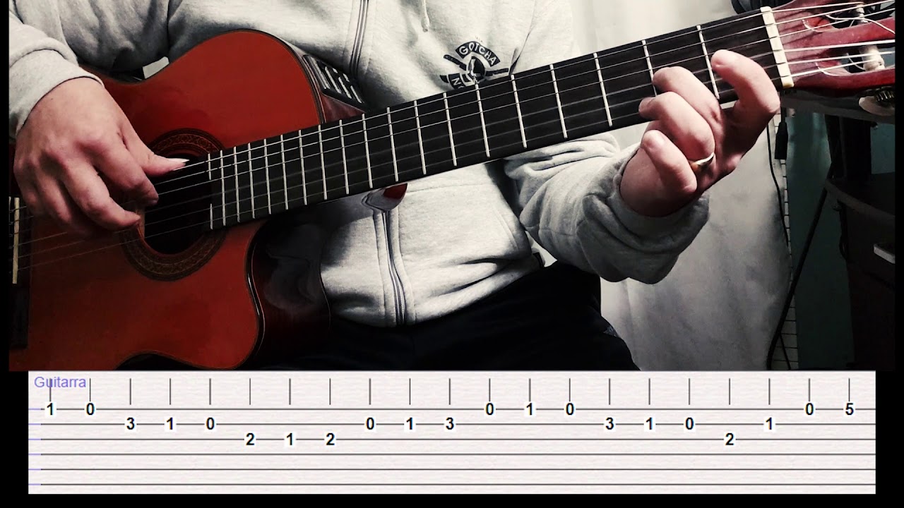 Quiero ser tu sombra (vals) Guitarra 1 tutorial by profe Roberto - YouTube