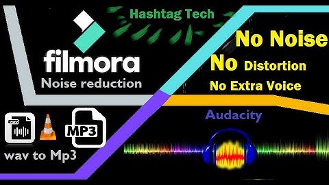 how to remove background noise from any audio voice With Filmora | Audacity | convert wav into mp3