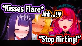 Ina and Flare Flirting In Front of IRyS Is Too Cute Hololive