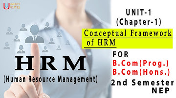 Human Resource Management (HRM) | DU SOL | 2nd Semester | BCom Prog & Hons