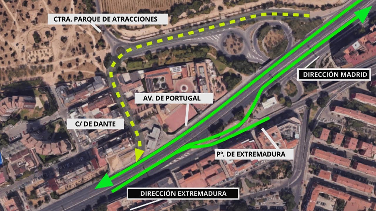 La A-5 recupera su trazado en línea recta con el avance del soterramiento