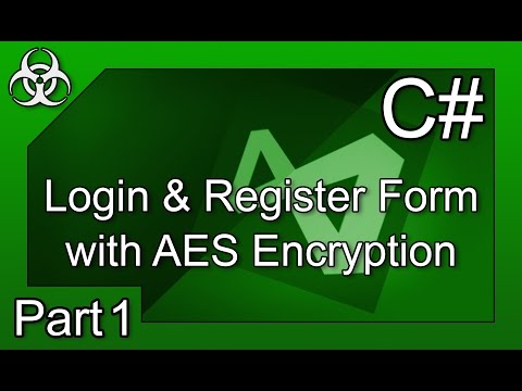 Safest Login Form in C# with AES Encryption & Decryption Tutorial Part 1