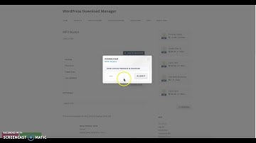 WordPress Download Manager - Password Protected Downloads