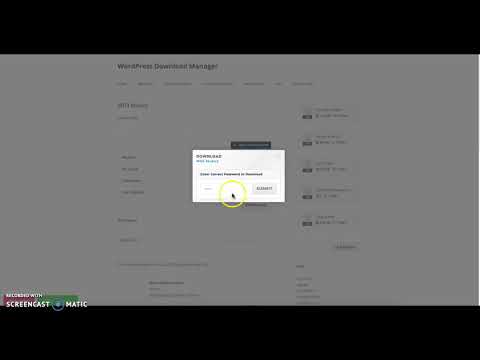 WordPress Download Manager - Password Protected Downloads