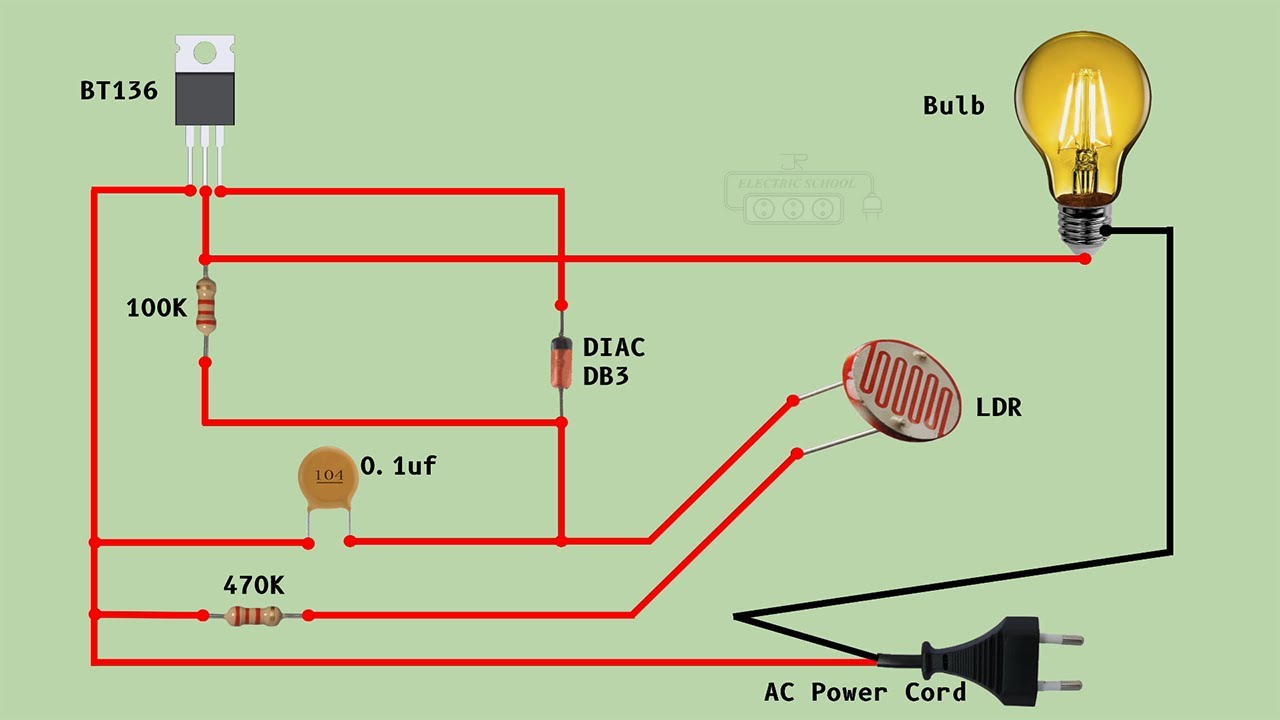 street light automation circuit diagram - YouTube