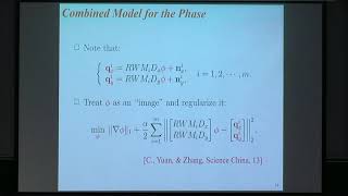 VMVW02 | Prof. Raymond Chan | A Nuclear-norm Model for Multi-Frame Super-resolution Reconstruction