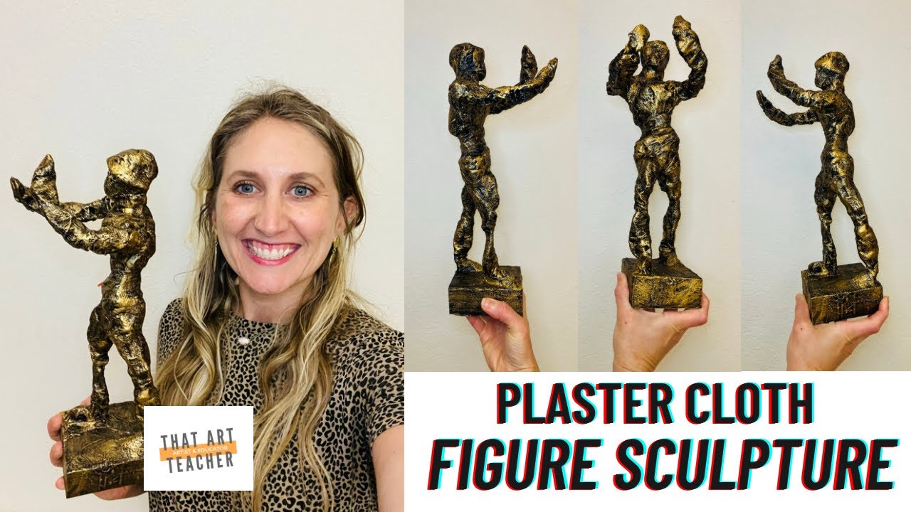 Plaster Cloth Sculptures are a Great Paper Mache Alternative for Kids
