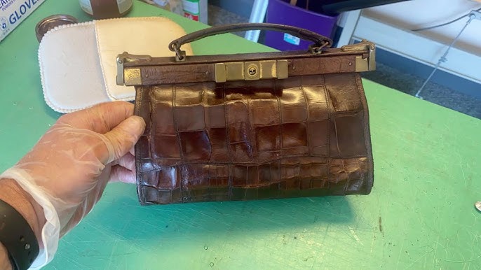 FADED Crocodile Leather Bag, Leather Cleaning and Restoration