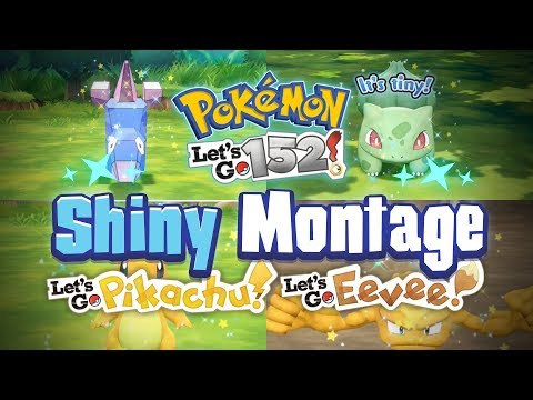 152 Shiny Montage Pokemon Lets Go Pikachu And Eevee Epic